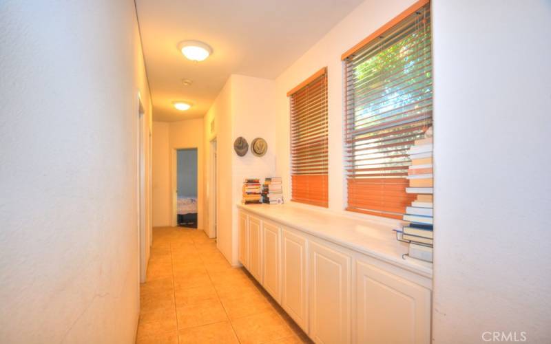 Linen Storage Cabinets in Hallway