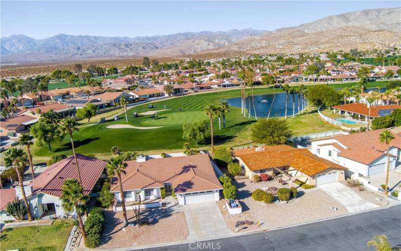 Aerial View of fairway behind the home