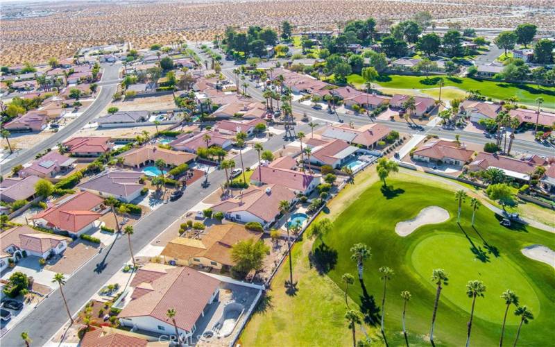 Aerial View of fairway behind the home