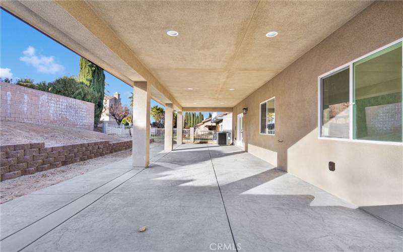 Back Patio with Recessed Lighting