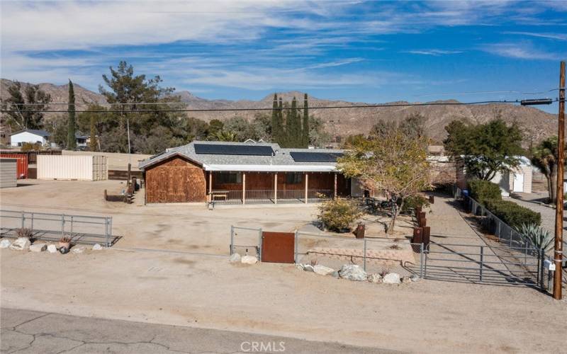 Oversized corner lot fully fenched.