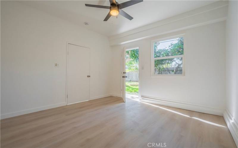 Bonus room located in the back of the garage.