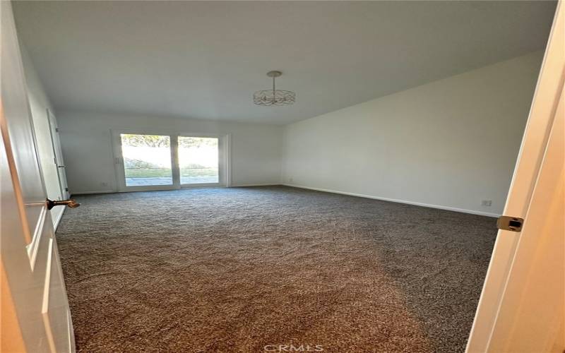 Master bedroom view to backyard