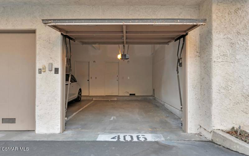 Single-Car Garage & Storage Closet