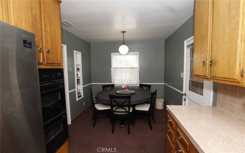 Eating area in kitchen