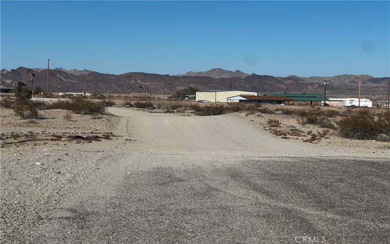 Entrance on the dirt Rd