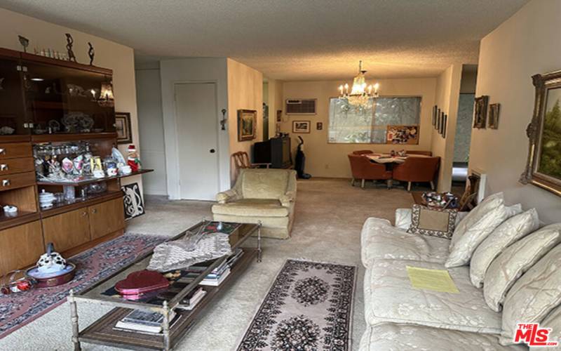 Living room facing dining area