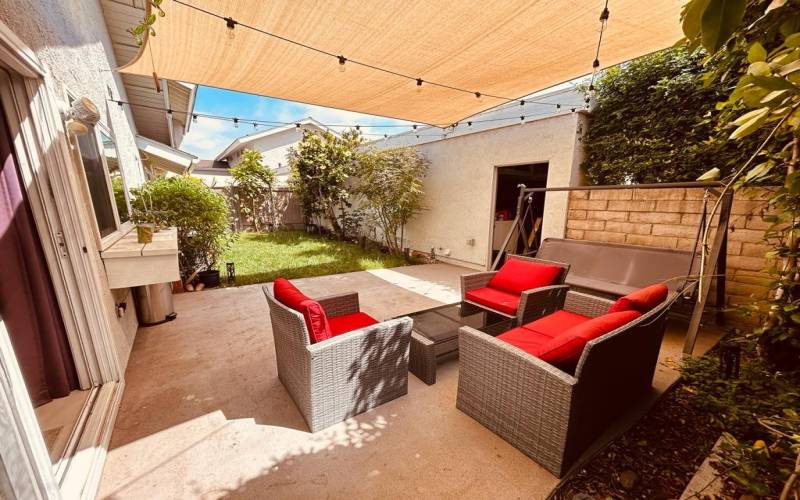 Backyard seating Area