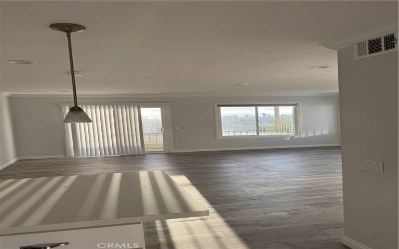 Living Room with new flooring