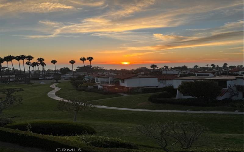 Sunset from Living room Balcony