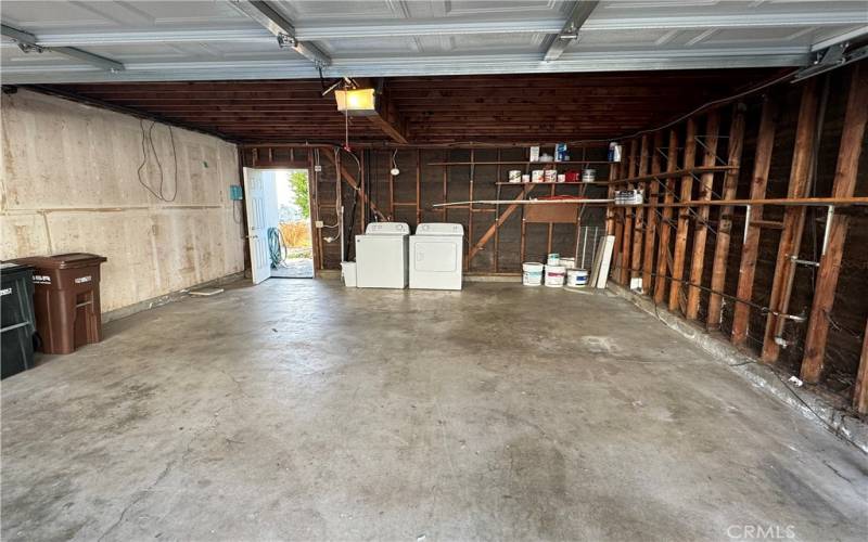 Large 2 car garage with 2 remotes