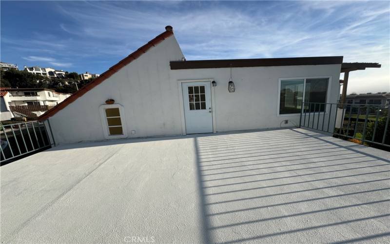 Large deck over garage