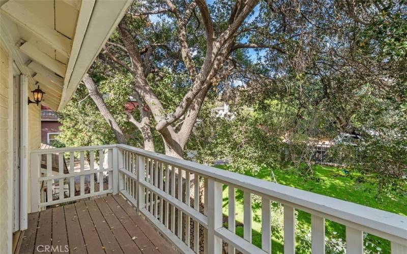 2nd floor bedroom balcony