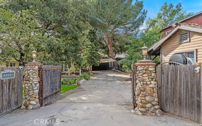 front gate driveway view