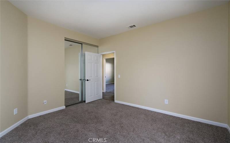 Bedroom 3 with Mirrored closet doors