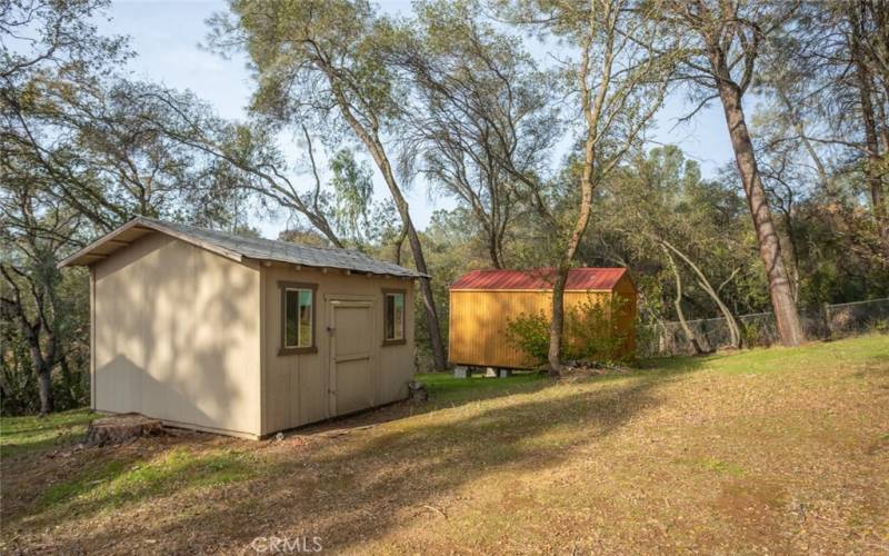 2 storage sheds!