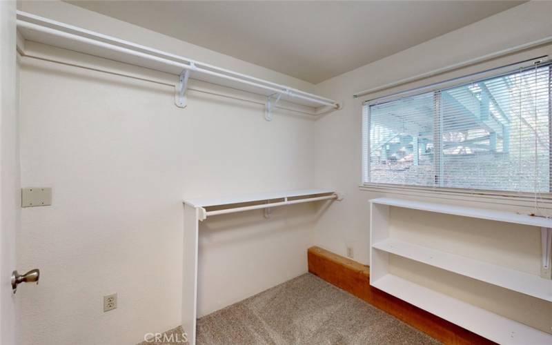 Closet in the 3rd bedroom downstairs