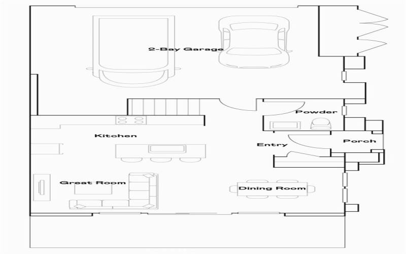 Residence 3 - Level 1 Floorplan