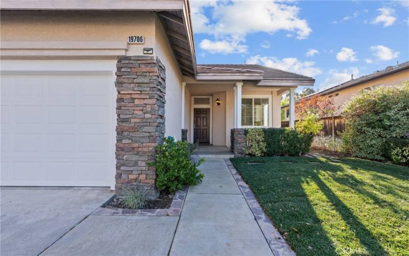 Inviting front porch