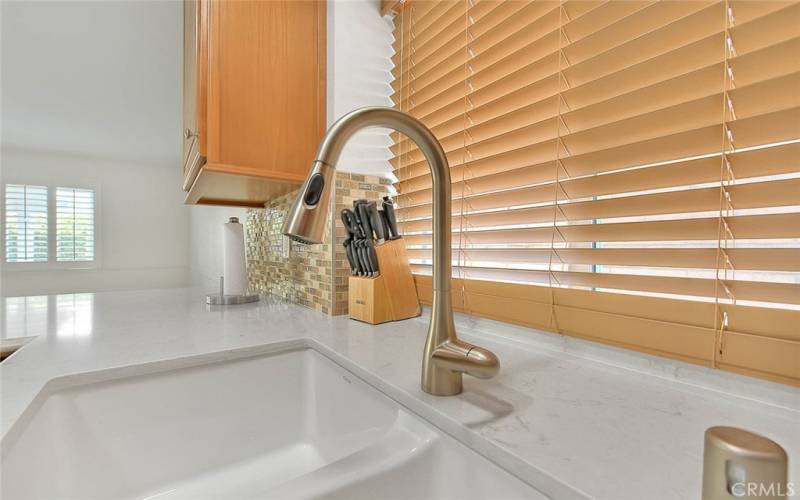 Quartz counters and undermount sink are new!