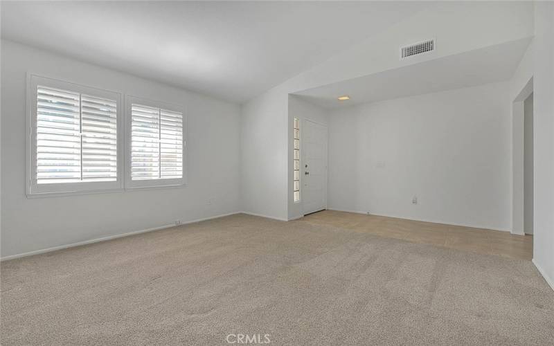 Living room and foyer