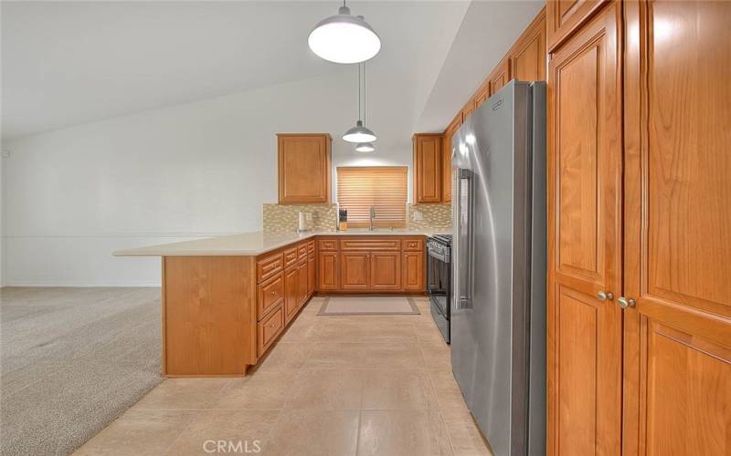 All new kitchen, pendant lights.