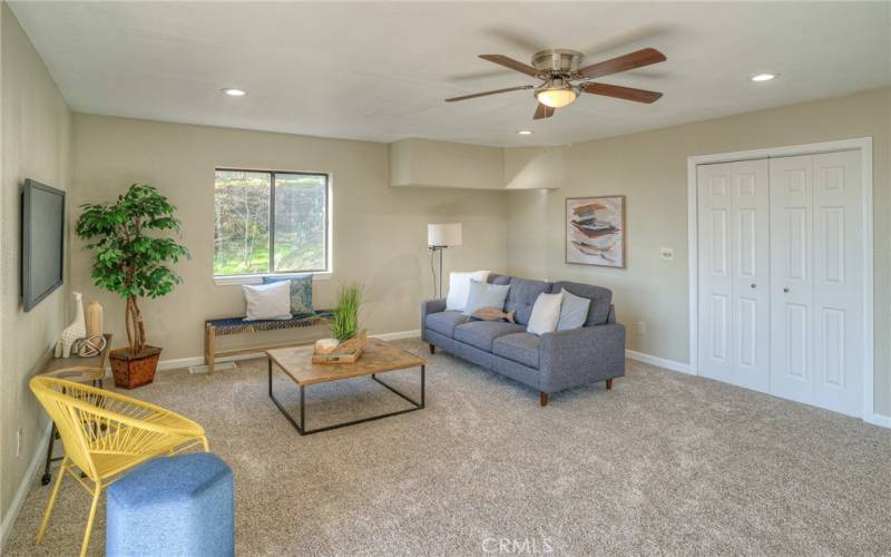 Family room, possible fourth bedroom potential