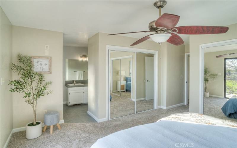 Primary bedroom with full private bath