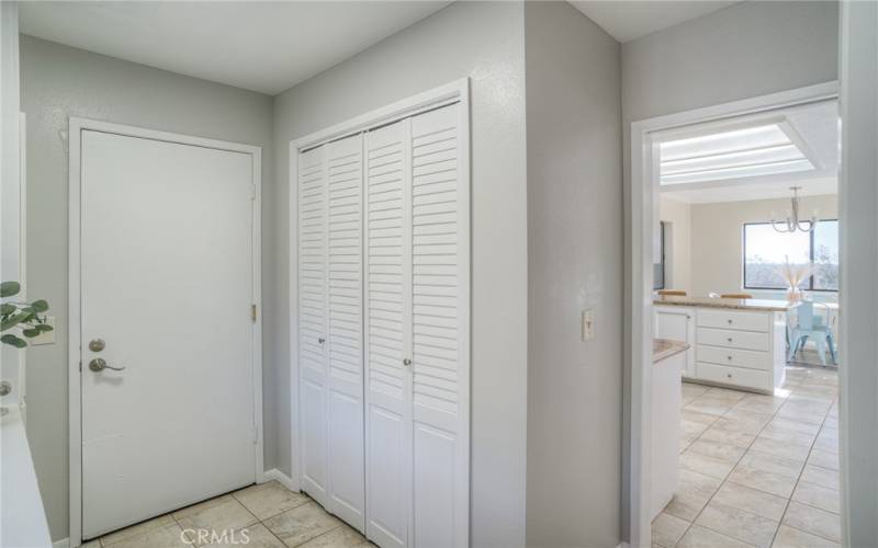 Garage access directly to the laundry room and kitchen