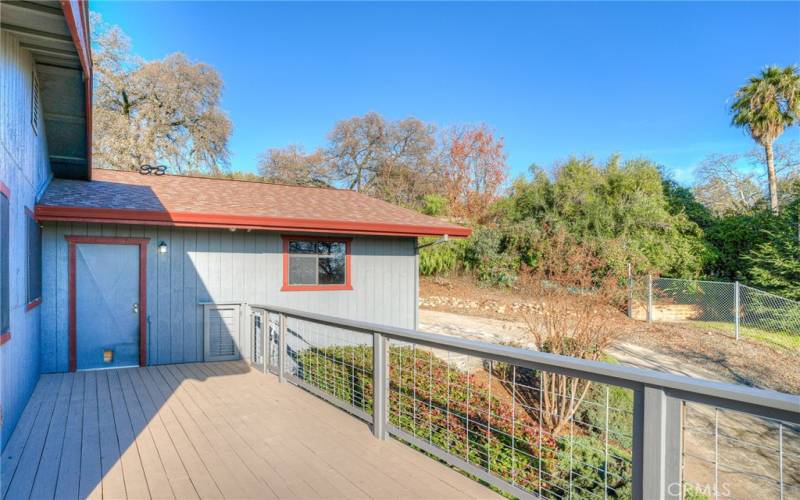 Deck access to the garage