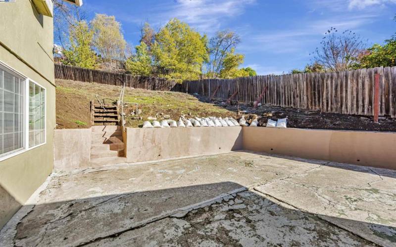 Backyard patio