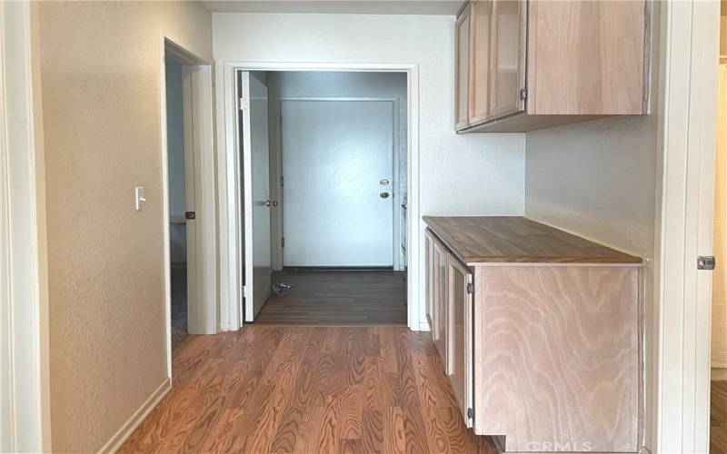 Hallway and Laundry room