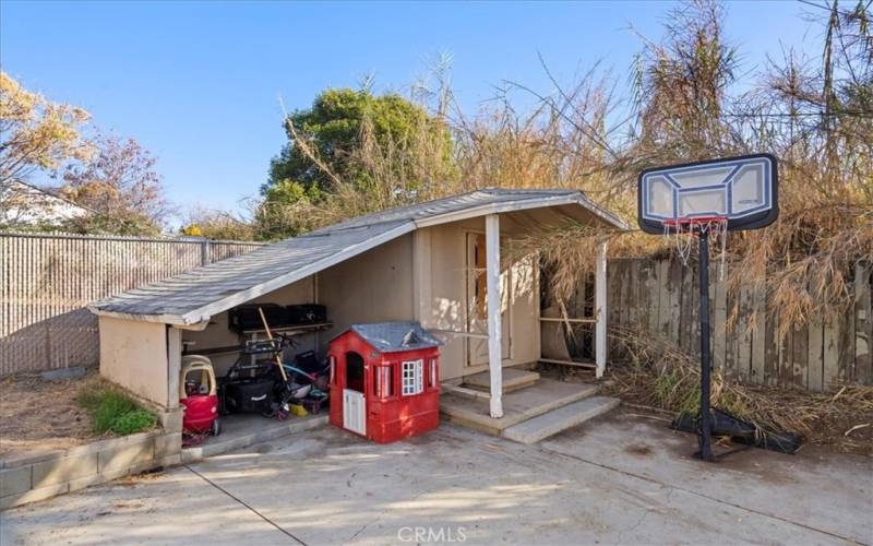 Shed and storage