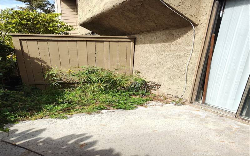 Outdoor back patio (different angle)