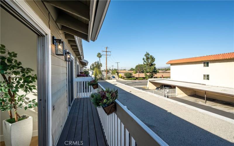 Private balcony