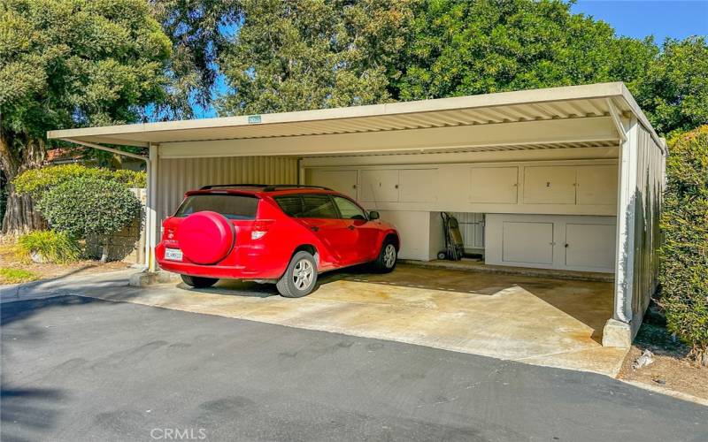 CARPORT IS A VERY SHORT WALKING DISTANCE TO THE BUILDING