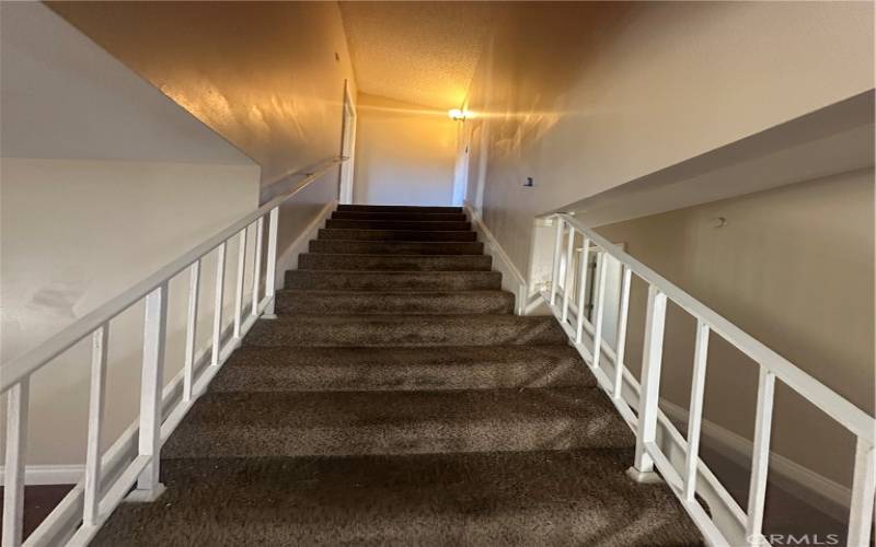 Stairs to Converted ADU/upstairs Master