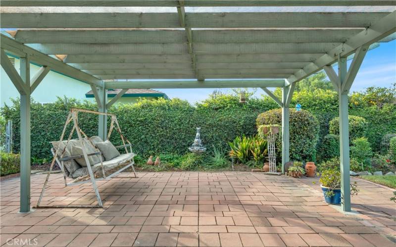 Backyard patio