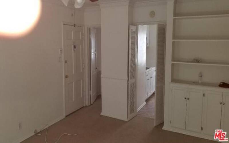 living room facing the kitchen