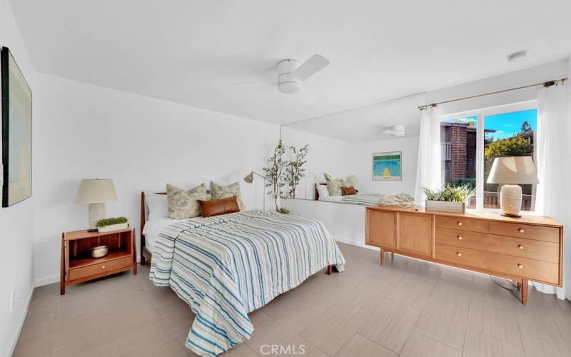 Master bedroom, light and bright.