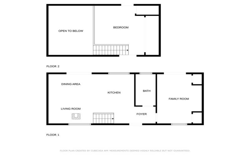 Floor plan shows family room but is a bedroom