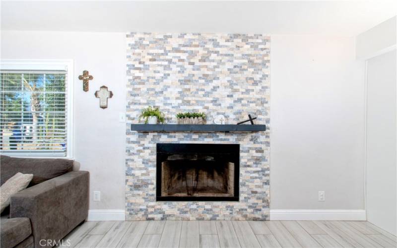 Stack-Stone Mantel