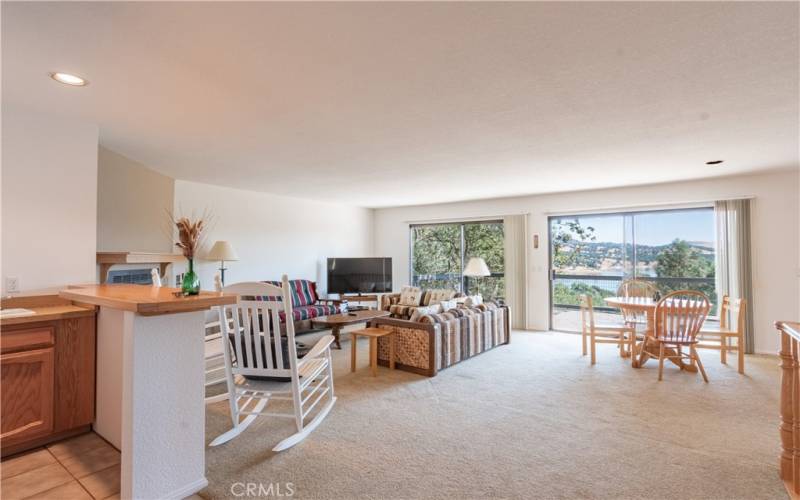 Living room/wet bar