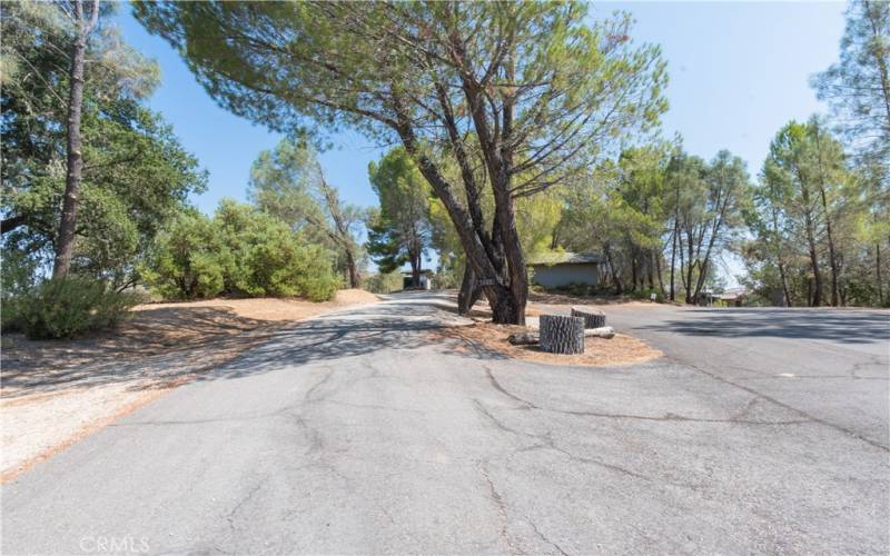 Drive to house past garage