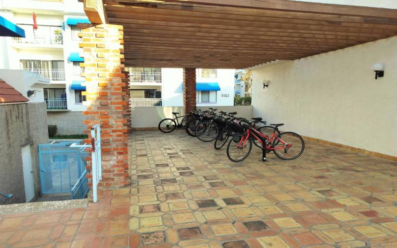 Bicycle rack available