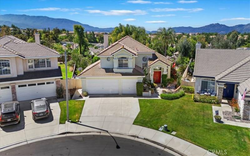 Aerial of Front of Home