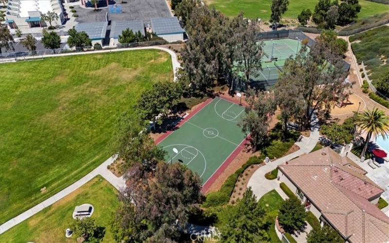 Basketball, Tennis, Playground