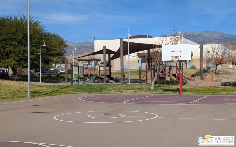 BASKETBALL AND KIDS PLAYGROUND