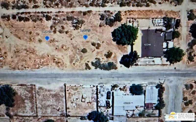 aERIAL VIEW Lot 19 & 20