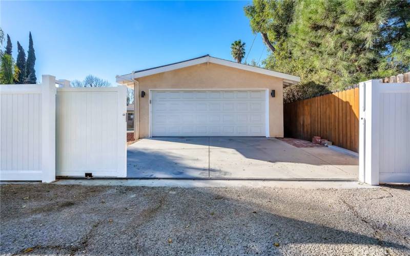 Garage Entry Via the back Alley.